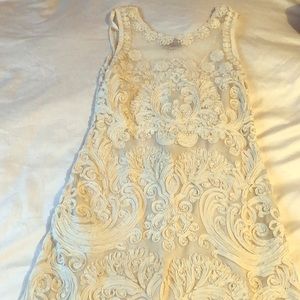 Beautiful lace dress with slip by Baraschi
